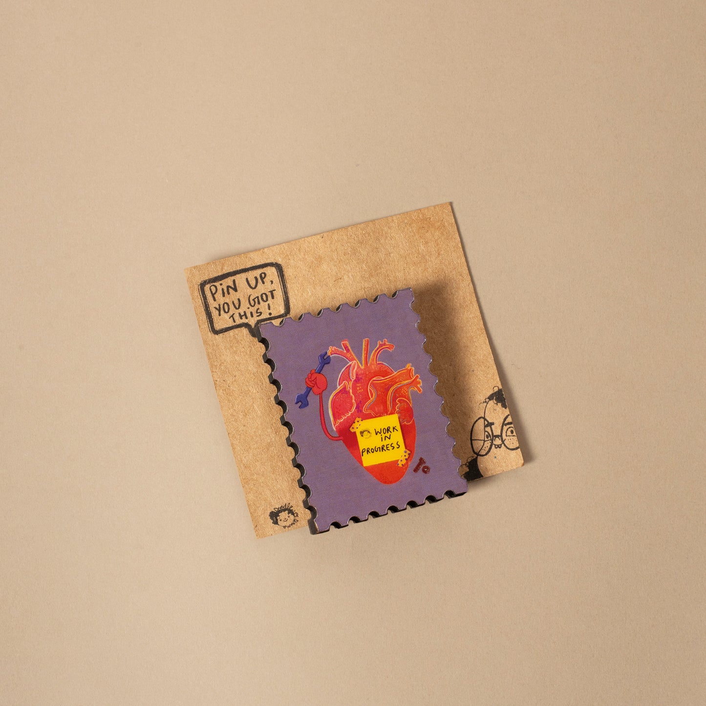 WIP Heart Broooch/Pin