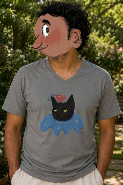 Puddle Cat (V neck)