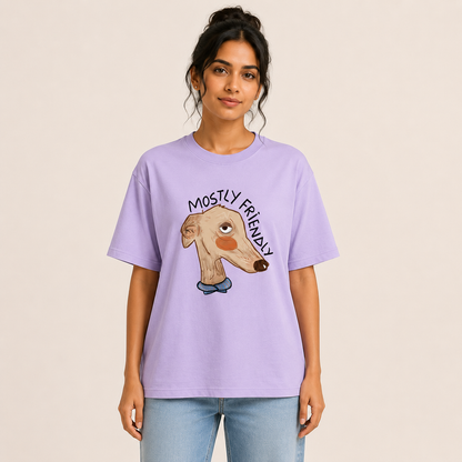 Mostly Friendly (Relaxed Fit-Unisex- Crew Neck)