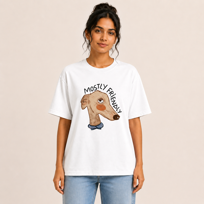 Mostly Friendly (Relaxed Fit-Unisex- Crew Neck)