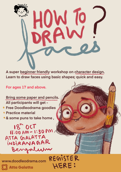 Drawing faces with Doodleodrama : workshop