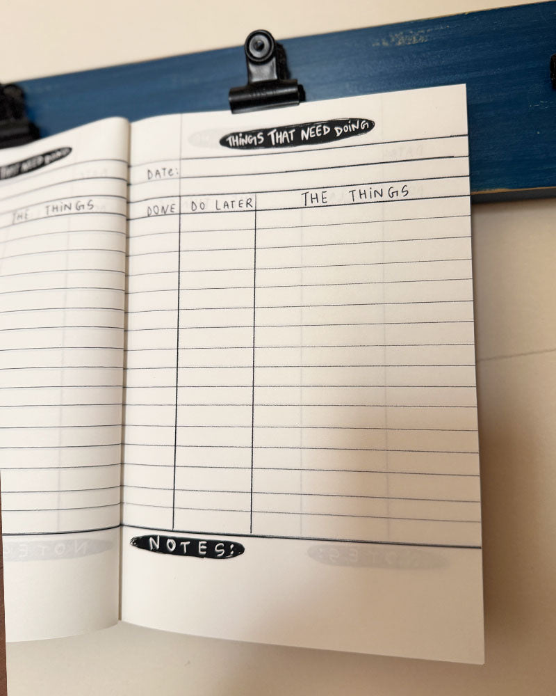 Notebook : Head above water (things to do list)