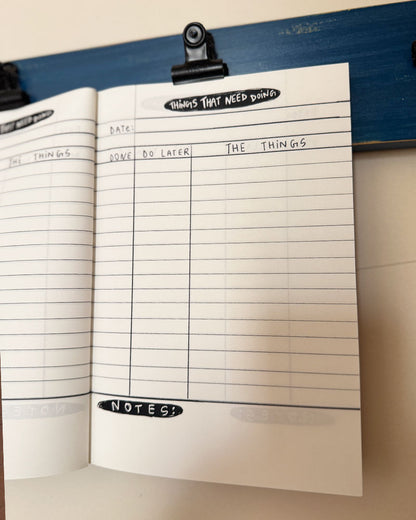 Notebook : Head above water (things to do list)