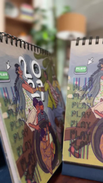 Desk Calendar 2027 : Press Play